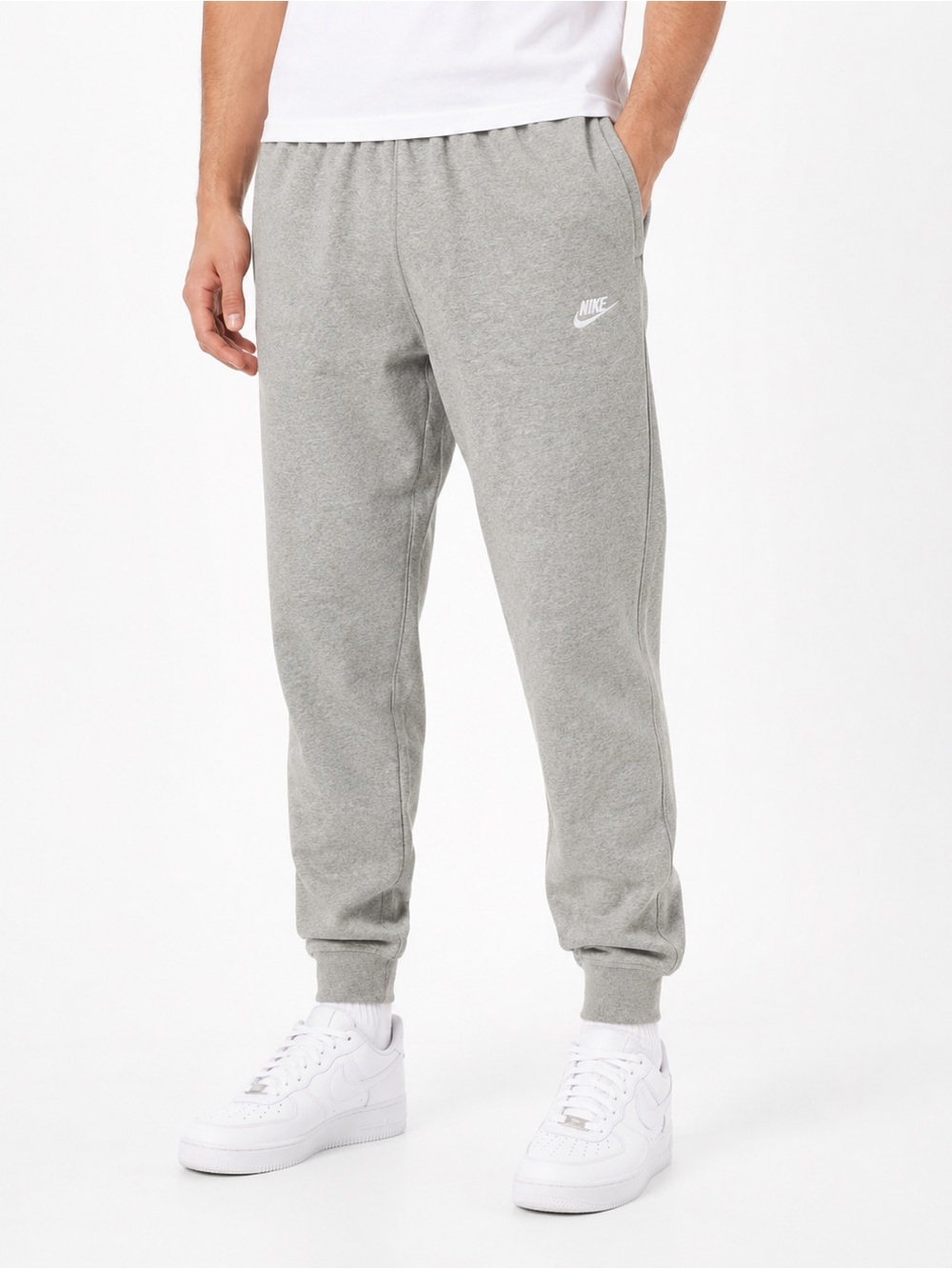 NIKE Men’s Sportswear Club Fleece Jogger Sweatpants Heather Gray Small